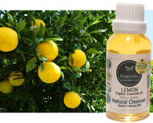 Load image into Gallery viewer, Nativilis Lemon Organic Essential Oil 30 ml (Citrus limon) - Absorbent antibacterial antifungal fight against acne facial cleanser - Copaiba Properties

