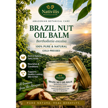 Load image into Gallery viewer, Nativilis Brazil Nut Oil Balm – 100% Pure Bertholletia Excelsa Seed Oil – Cold Pressed – 50 g
