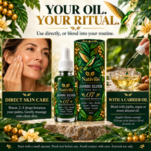 Load image into Gallery viewer, Nativilis Jambu Elixir rich botanical face oil texture
