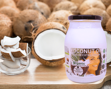 Load image into Gallery viewer, Nativilis Organic Coconut Oil 1L (Cocos Nucifera) - Extra Virgin, Raw, Cold Pressed, Pro Derma, Moisturizer Skin Hair, Vegan, 100% Natural, Ethically Sourced, Copaiba Properties, 1000ml Glass Jar (1L)
