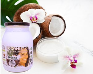 Nativilis Organic Coconut Oil 1L (Cocos Nucifera) - Extra Virgin, Raw, Cold Pressed, Pro Derma, Moisturizer Skin Hair, Vegan, 100% Natural, Ethically Sourced, Copaiba Properties, 1000ml Glass Jar (1L)