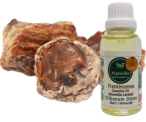 Nativilis Frankincense Carterii Olibanum Oil Oman (Boswellia Carterii ) - natural anti-acne anti-wrinkle improve oral hygiene prevent gum disease antibacterial properties - Copaiba properties 30ml Media 1 of 36