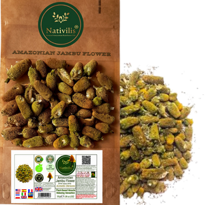 Nativilis Amazonian Jambu Flower 30g | Plant-Based Muscle Relaxing Sensation | Spilanthol-Rich | Dried Vegan Herb - (1.06 oz) US - Acmella Oleracea