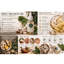 Load image into Gallery viewer, Nativilis Brazilian Frankincense - Breu Branco - Protium heptaphyllum -   Amazonian natural oil Copaiba properties anti-inflammatory antiseptic analgesic soothing exfoliant for dry and oily skin - 30ml
