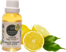 Load image into Gallery viewer, Nativilis Lemon Organic Essential Oil 30 ml (Citrus limon) - Absorbent antibacterial antifungal fight against acne facial cleanser - Copaiba Properties
