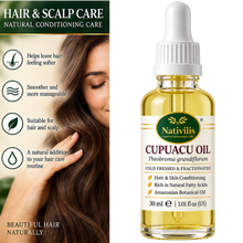 Load image into Gallery viewer, Nativilis Cupuaçu Oil – 100% Pure Theobroma Grandiflorum Seed Oil – Cold Pressed &amp; Fractionated – 30 ml
