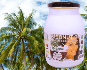 Nativilis Organic Coconut Oil 1L (Cocos Nucifera) - Extra Virgin, Raw, Cold Pressed, Pro Derma, Moisturizer Skin Hair, Vegan, 100% Natural, Ethically Sourced, Copaiba Properties, 1000ml Glass Jar (1L)