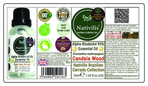 Products Nativilis Candeia Essential Oil Natural Alpha Bisabolol 95% (Eremanthus erythropappus) - Sesquiterpene – Vegan - Antibacterial Anti-inflammatory - Skin-Smoothing - Wound Healing Nociceptive Properties