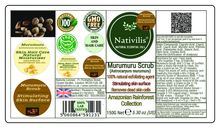 Load image into Gallery viewer, Nativilis Murumuru Scrub 150 Grams (Astrocaryum murumuru) Amazonian Rainforest Collection - 100% natural exfoliating agent improves blood circulation stimulating skin surface - removes dead skin cells - Copaiba 150G
