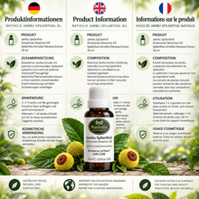 Load image into Gallery viewer, Nativilis Jambu Spilanthol Oil product information, composition and cosmetic skincare directions

