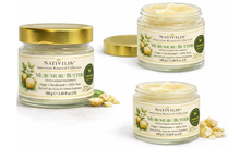Load image into Gallery viewer, Nativilis Murumuru Butter Virgin Deodorized (Astrocaryum murumuru) Amazonian Rainforest Collection - Skin Hair Care Natural Moisturizer – Less frizzy hair - Won’t clog your pores – Copaiba properties
