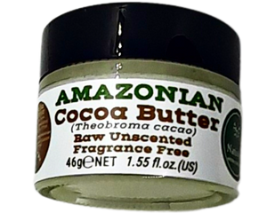 Nativilis Amazonian Cocoa Butter Raw Unscented Fragrance Free (Theobroma cacao) Skin Natural Moisturizer Replenishing skin's moisture protecting your skin improving elasticity – Copaiba properties