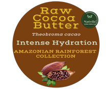 Load image into Gallery viewer, Products Nativilis Amazonian Cocoa Butter Raw (Theobroma cacao) Skin Natural Moisturizer Replenishing skin&#39;s moisture protecting your skin improving elasticity – Copaiba properties
