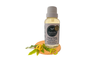 Nativilis Organic Ylang Ylang Essential Oil (Cananga odorata var. genuina)- 100% Natural - 30ml - (GC/MS Tested)