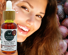 Load image into Gallery viewer, Nativilis Amazonian Buriti Oils (Mauritia flexuosa) Moriche – Aguaje – Richest source Beta-Carotene Vitamin A 20X More than Carrots – emollient rebuild moisturize re-hydrate skin cells - Copaiba
