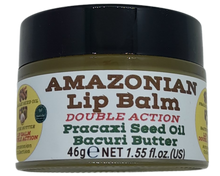 Load image into Gallery viewer, Nativilis AMAZONIAN LIP BALM DOUBLE ACTION FORMULA WITH PRACAXI SEED OIL (Pentaclethra macroloba) + BACURI BUTTER (Platonia insignis) Moisturises Dry Lips and Heals Chapped Lips - Toned Lips - Copaiba
