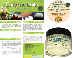 Nativilis Amazonian Raw Cupuacu Butter (Theobroma grandiflorum) - Helps seal in moisture to rehydrate skin and hair increase suppleness and decrease signs of aging like fine lines wrinkles – Copaiba