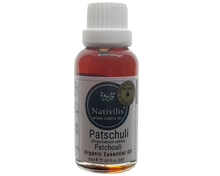 Load image into Gallery viewer, Nativilis Organic Patchouli Essential Oil (Pogostemon cablin) - 100% Natural - 30ml - (GC/MS Tested)
