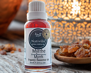 Nativilis Organic Myrrh Essential Oil (Commiphora myrrha) - 100% Natural - 30ml - (GC/MS Tested)