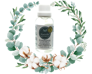Nativilis Organic Eucalyptus Essential Oil (Eucalyptus globulus) - 100% Natural - 30ml - (GC/MS Tested)