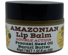 Load image into Gallery viewer, Nativilis AMAZONIAN LIP BALM DOUBLE ACTION FORMULA WITH PRACAXI SEED OIL (Pentaclethra macroloba) + BACURI BUTTER (Platonia insignis) Moisturises Dry Lips and Heals Chapped Lips - Toned Lips - Copaiba
