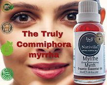 Load image into Gallery viewer, Nativilis Organic Myrrh Essential Oil (Commiphora myrrha) - 100% Natural - 30ml - (GC/MS Tested)
