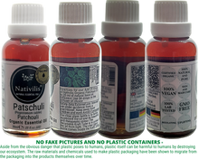 Load image into Gallery viewer, Nativilis Organic Patchouli Essential Oil (Pogostemon cablin) - 100% Natural - 30ml - (GC/MS Tested)
