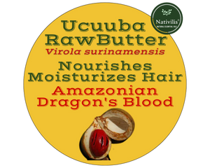 Nativilis Amazonian Raw Ucuuba Butter (Virola surinamensis) - Nourishes Moisturizes Hair Restores Elasticity - Repairs Damaged Scalp keeping Healthy – Amazonian Dragon's Blood – Copaiba