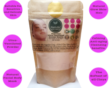 Load image into Gallery viewer, Nativilis Amazonian Pink Clay Ultra-Ventilated Powder Kaolin - Natural Facial Body Mask absorbs toxins oiliness - natural glow skin- hair making it silky soft The Softest of all Clays Copaiba Benefits
