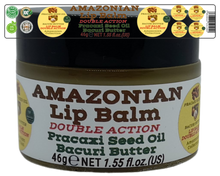 Load image into Gallery viewer, Nativilis AMAZONIAN LIP BALM DOUBLE ACTION FORMULA WITH PRACAXI SEED OIL (Pentaclethra macroloba) + BACURI BUTTER (Platonia insignis) Moisturises Dry Lips and Heals Chapped Lips - Toned Lips - Copaiba
