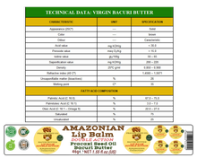 Load image into Gallery viewer, Nativilis AMAZONIAN LIP BALM DOUBLE ACTION FORMULA WITH PRACAXI SEED OIL (Pentaclethra macroloba) + BACURI BUTTER (Platonia insignis) Moisturises Dry Lips and Heals Chapped Lips - Toned Lips - Copaiba
