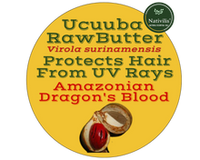 Load image into Gallery viewer, Nativilis Amazonian Raw Ucuuba Butter (Virola surinamensis) - Nourishes Moisturizes Hair Restores Elasticity - Repairs Damaged Scalp keeping Healthy – Amazonian Dragon&#39;s Blood – Copaiba
