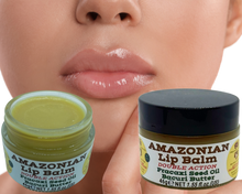 Load image into Gallery viewer, Nativilis AMAZONIAN LIP BALM DOUBLE ACTION FORMULA WITH PRACAXI SEED OIL (Pentaclethra macroloba) + BACURI BUTTER (Platonia insignis) Moisturises Dry Lips and Heals Chapped Lips - Toned Lips - Copaiba
