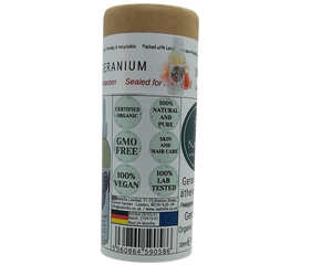Nativilis Organic Geranium Essential Oil (Pelargonium graveolens) - 100% Natural - 30ml - (GC/MS Tested)