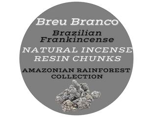 Nativilis Brazilian Frankincense - AMAZONIAN BREU BRANCO NATURAL INCENSE RESIN CHUNKS - Protium heptaphyllum - Shamanic traditional healing practices accompanying prayer - sacred purposes - Ayahuasca ceremony practitioners - Copaiba