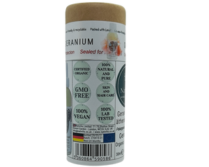 Nativilis Organic Geranium Essential Oil (Pelargonium graveolens) - 100% Natural - 30ml - (GC/MS Tested)