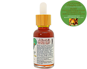 Nativilis TUCUMA VIRGIN OIL (Astrocaryum vulgare) Amazonian Rainforest Collection HIGH CONCENTRATION VITAMIN-A BETA-CAROTENE - SKIN and Hair Care - nourishing, moisturizing, antioxidant and anti-inflammatory properties - Copaiba