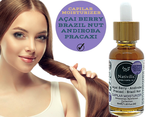 Nativilis CAPILAR MOISTURIZER enriched with 04 Amazonian Rainforest Virgin Oil ACAI BERRY ANDIROBA PRACAXI BRAZIL NUT