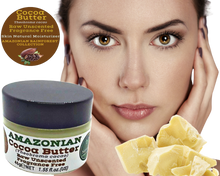 Load image into Gallery viewer, Nativilis Amazonian Cocoa Butter Raw Unscented Fragrance Free (Theobroma cacao) Skin Natural Moisturizer Replenishing skin&#39;s moisture protecting your skin improving elasticity – Copaiba properties
