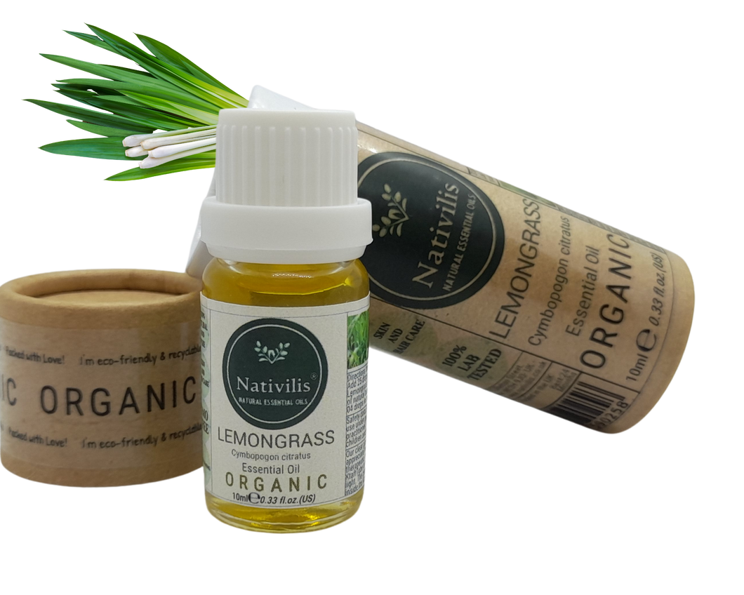Organic Lemongrass Essential Oil | Nativilis Natural Essential Oils