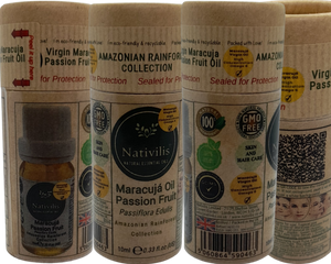 Nativilis Virgin Maracuja Passion Fruit Oil - (Passiflora Edulis) - Amazonian Rainforest Collection High Concentration Omega 6