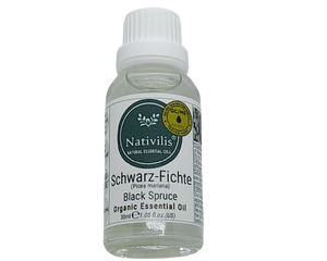 Nativilis Organic Black Spruce Essential Oil (Picea mariana) - 100% Natural - 30ml - (GC/MS Tested)