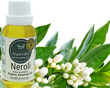Load image into Gallery viewer, Nativilis Organic Neroli Essential Oil (Citrus aurantium) - 100% Natural - 30ml - (GC/MS Tested)
