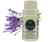 Load image into Gallery viewer, Nativilis Organic Lavender Essential Oil (Lavandula angustifolia) - 100% Natural - 10ml - (GC/MS Tested) - Label
