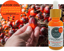 Load image into Gallery viewer, Nativilis Ojon Oil - Caiaue - (Elaeis oleifera) NATURAL HAIR SKIN BOOSTER Rainforest Virgin Oil - revitalizes damaged follicles helps effective hair growth volumize and get tame frizz – Copaiba
