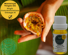 Load image into Gallery viewer, Nativilis Virgin Maracuja Passion Fruit  Oil - (Passiflora Edulis) -  Amazonian Rainforest Collection High Concentration Omega 6 - Sebum Regulating Properties Soothing on Skin Scalp - Copaiba Benefits
