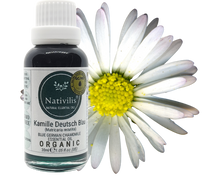 Load image into Gallery viewer, Nativilis Organic German Blue Chamomile Essential Oil (Matricaria recutita) - 100% Natural - 30ml - (GC/MS Tested)

