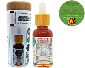 Nativilis TUCUMA VIRGIN OIL (Astrocaryum vulgare) Amazonian Rainforest Collection HIGH CONCENTRATION VITAMIN-A BETA-CAROTENE - SKIN and Hair Care - nourishing, moisturizing, antioxidant and anti-inflammatory properties - Copaiba
