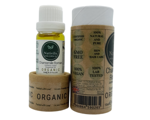 Nativilis Organic Chamomile Roman Essential Oil - (Anthemis nobilis) - 100% Natural - 10ml - (GC/MS Tested)