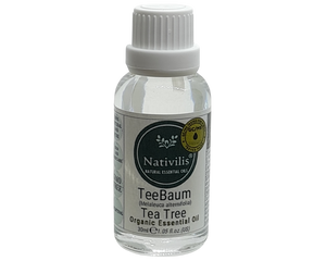 Nativilis Organic Tea Tree Essential Oil (Melaleuca alternifolia) - 100% Natural - 30ml - (GC/MS Tested)
